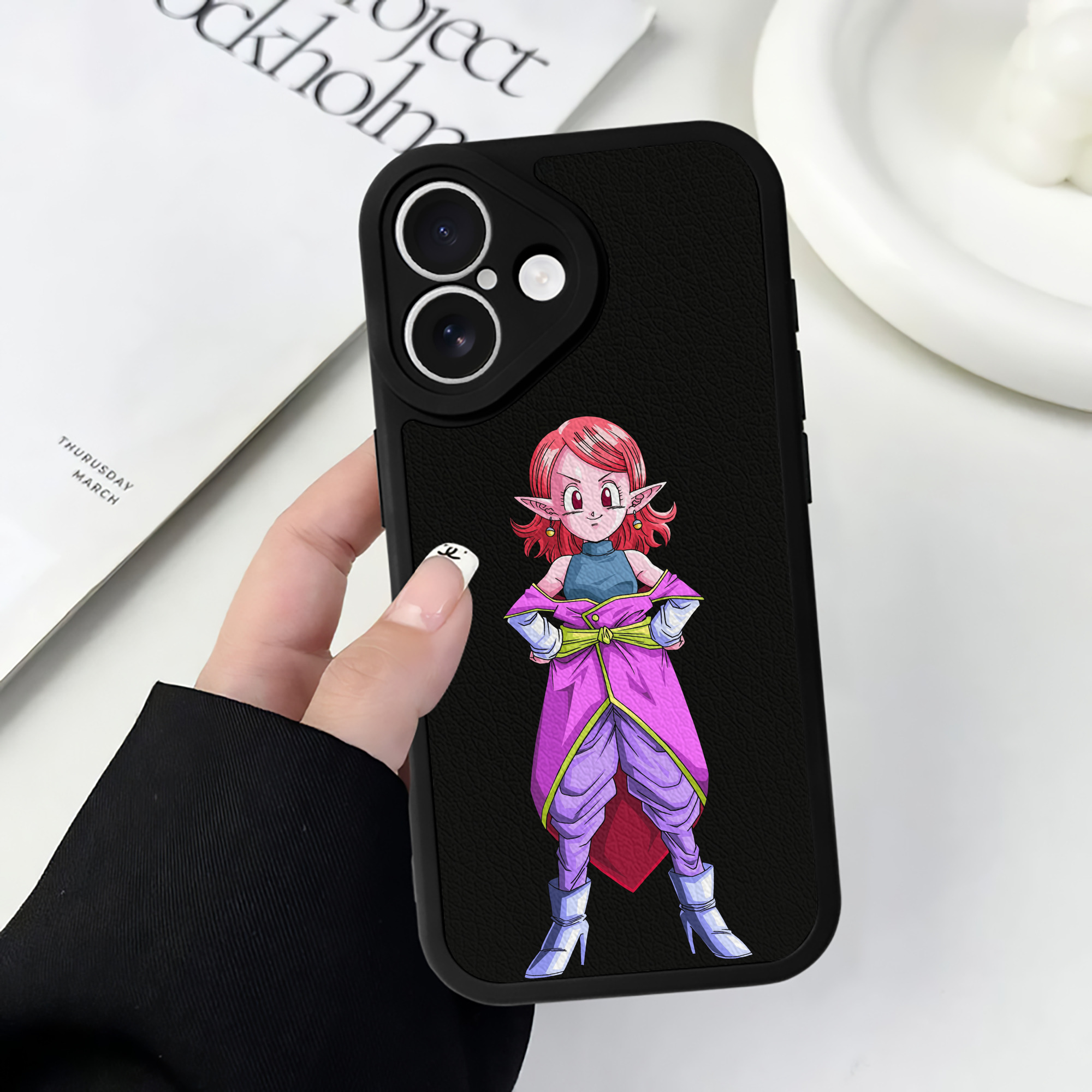 （画像用） ドラゴンボール DRAGON BALL 【iPhone 16シリーズ対応】シリコンスマホケース（レザー調） 材質：シリコン